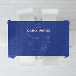 Cabo Verde Football Tablecloth Go Tubaroes Azuis Go - Blue - African Pride