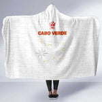 Cabo Verde Football Hooded Blanket Go Tubaroes Azuis Go - White - African Pride