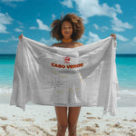 Cabo Verde Football Sarong Go Tubaroes Azuis Go - White - African Pride