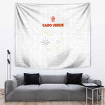 Cabo Verde Football Tapestry Go Tubaroes Azuis Go - White - African Pride