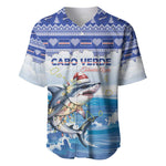Afro Chirstmas Cabo Verde Football Personalized Baseball Jersey Allez Tubaroes Azuis - African Pride