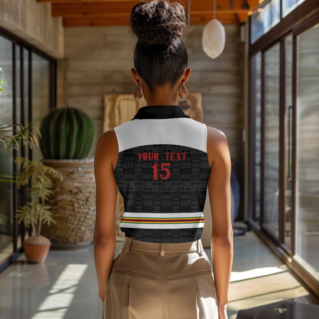 Custom Hockey Zimbabwe Women Sleeveless Polo Shirt Hatirohwe - We don’t lose - African Pride