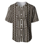 Mali Mud Cloth Bogolanfini Pattern Baseball Jersey - African Pride