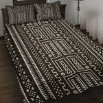 Mali Mud Cloth Bogolanfini Pattern Quilt Bed Set - African Pride