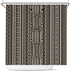 Mali Mud Cloth Bogolanfini Pattern Shower Curtain - African Pride
