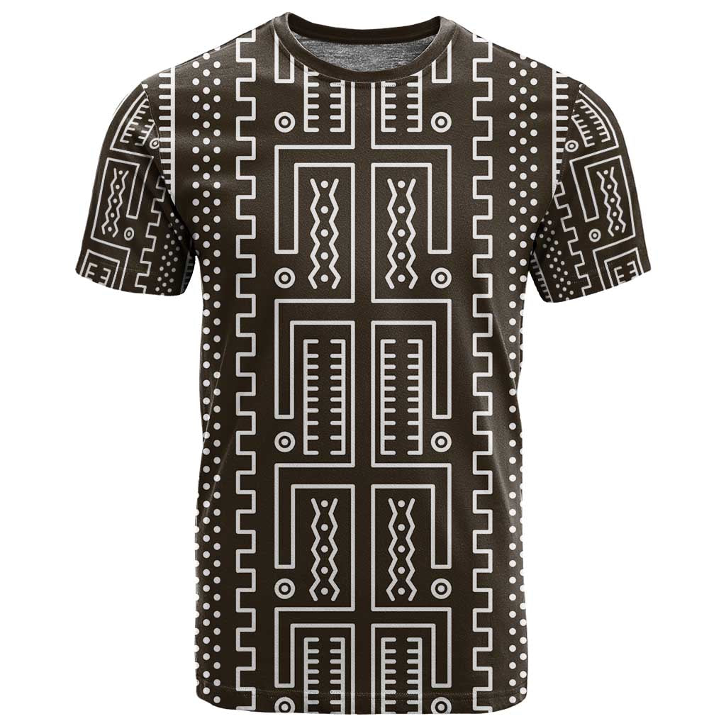 Mali Mud Cloth Bogolanfini Pattern T shirt - African Pride