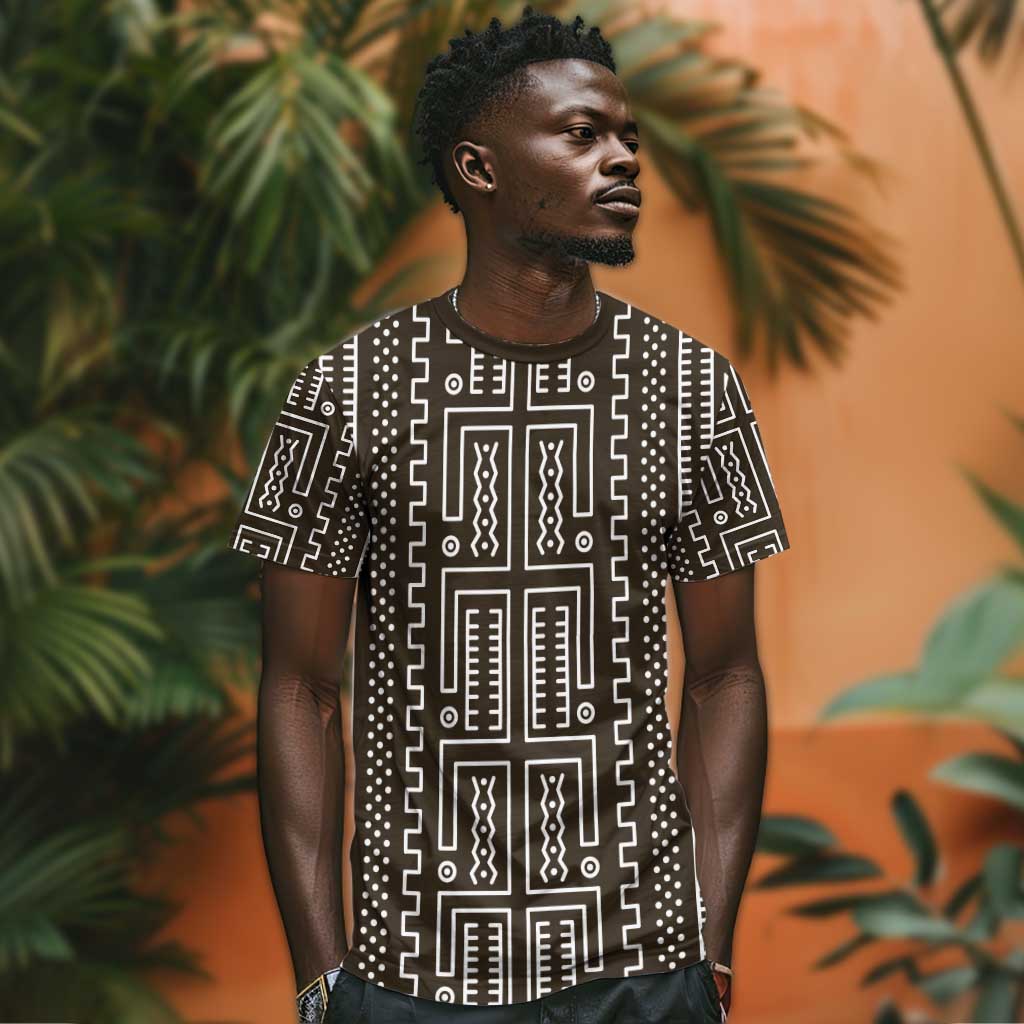 Mali Mud Cloth Bogolanfini Pattern T shirt - African Pride