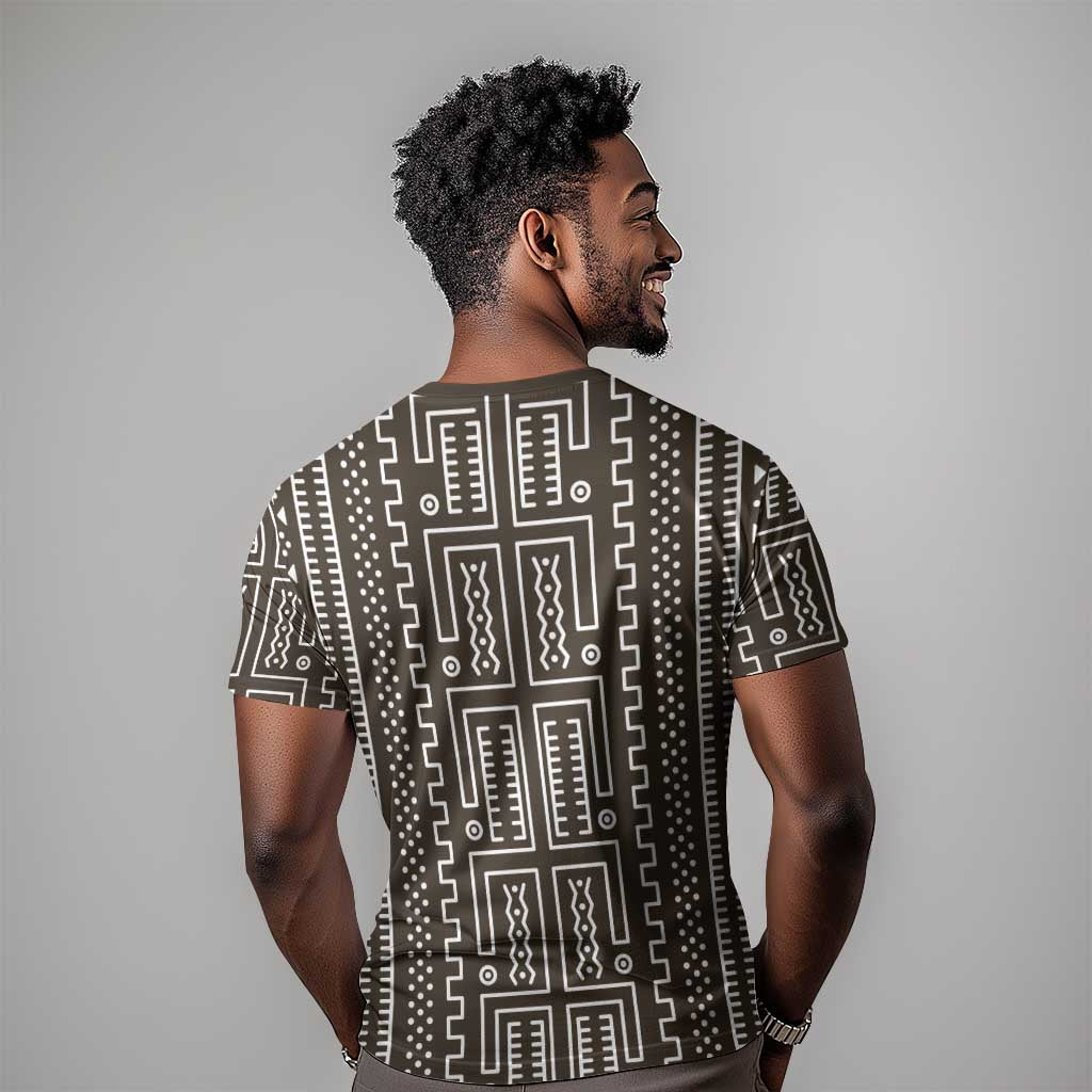 Mali Mud Cloth Bogolanfini Pattern T shirt - African Pride