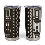 Mali Mud Cloth Bogolanfini Pattern Tumbler Cup - African Pride