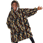 Mali Mud Cloth Legacy Kid Wearable Blanket Hoodie African Tribal Pattern - African Pride