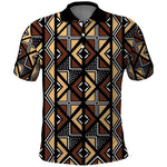 Mali Mud Cloth Legacy Polo Shirt African Tribal Pattern - African Pride