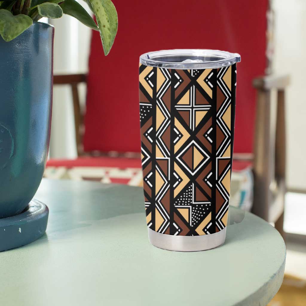 Mali Mud Cloth Legacy Tumbler Cup African Tribal Pattern - African Pride