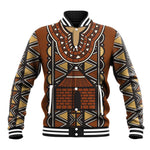 Mali Mud Cloth Village Legacy Baseball Jacket African Tribal Pattern - African Pride