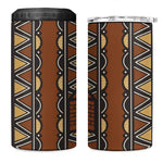 Mali Mud Cloth Village Legacy 4 in 1 Can Cooler Tumbler African Tribal Pattern - African Pride