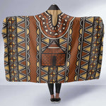 Mali Mud Cloth Village Legacy Hooded Blanket African Tribal Pattern - African Pride