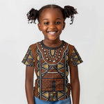 Mali Mud Cloth Village Legacy Kid T shirt African Tribal Pattern - African Pride