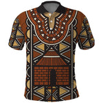 Mali Mud Cloth Village Legacy Polo Shirt African Tribal Pattern - African Pride