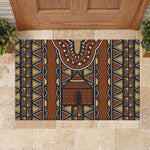 Mali Mud Cloth Village Legacy Rubber Doormat African Tribal Pattern - African Pride