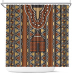Mali Mud Cloth Village Legacy Shower Curtain African Tribal Pattern - African Pride