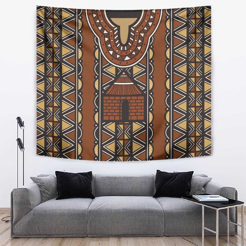 Africa Day Tapestry Safari With Map - African Pattern LT15 main image 0