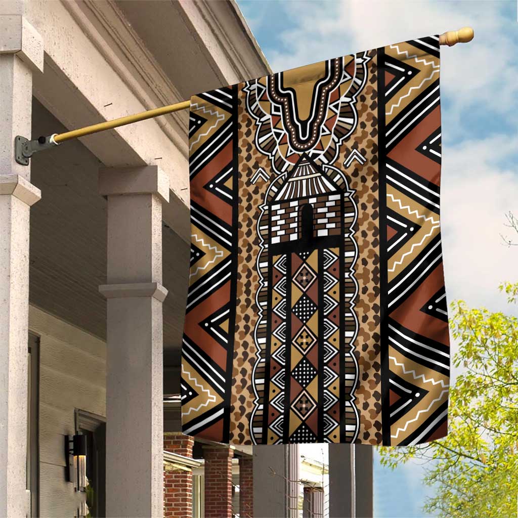 Mali Mud Cloth Leopards Legacy Garden Flag African Tribal Pattern - African Pride