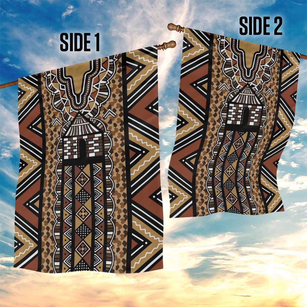 Mali Mud Cloth Leopards Legacy Garden Flag African Tribal Pattern - African Pride