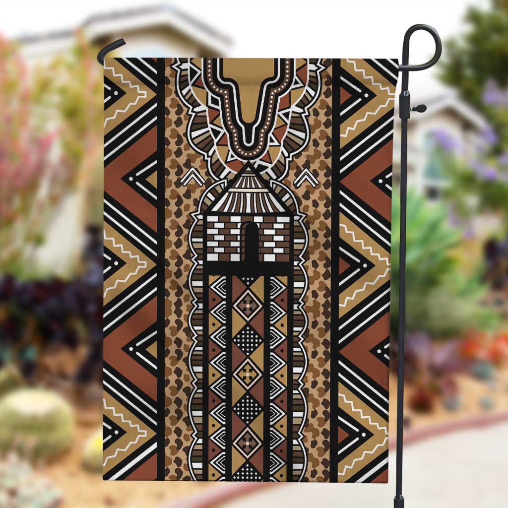 Mali Mud Cloth Leopards Legacy Garden Flag African Tribal Pattern - African Pride