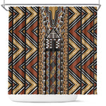 Mali Mud Cloth Leopards Legacy Shower Curtain African Tribal Pattern - African Pride