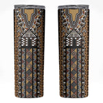 Mali Mud Cloth Leopards Legacy Skinny Tumbler African Tribal Pattern - African Pride