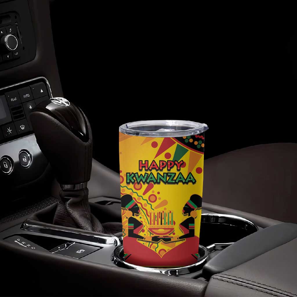 Afro-Americans Kwanzaa Tumbler Cup African Pattern