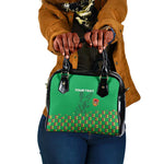 Custom Guinea Bissau Football Shoulder Handbag African Wild Dog - Go Djurtus