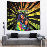 Afro-American Reggae Legend Bob Tapestry One Love - Grunge Style