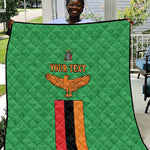 Personalised Afro Zambia Quilt Flag Style Mix Kente Pattern