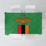 Personalised Afro Zambia Tablecloth Flag Style Mix Kente Pattern