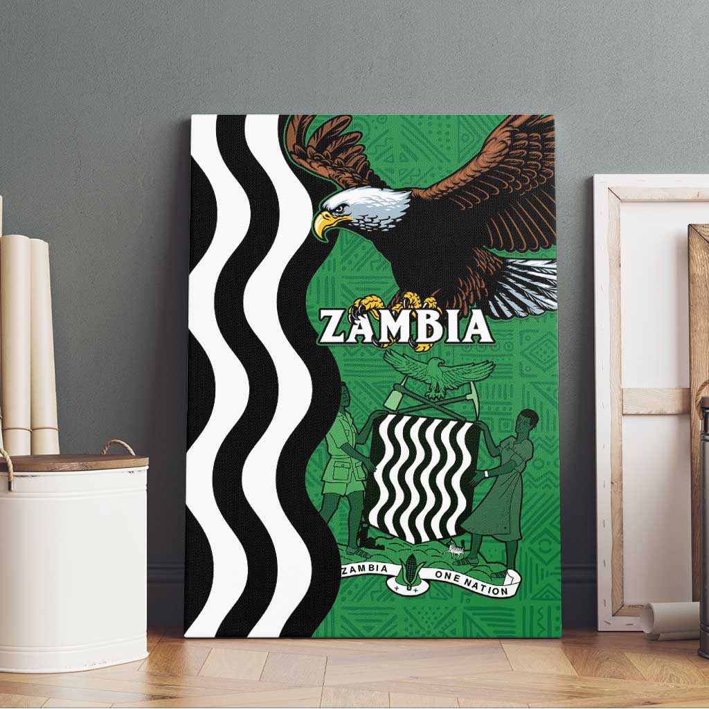 Icitungu ca Zambia Canvas Wall Art One Zambia One Nation