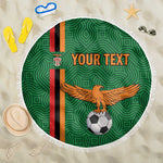 Custom Zambia Football Beach Blanket Go Chipolopolo