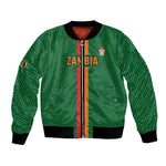 Custom Zambia Football Bomber Jacket Go Chipolopolo