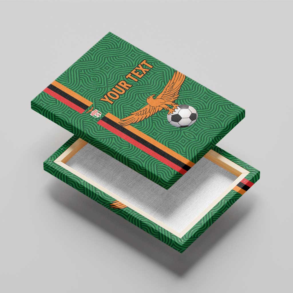 Custom Zambia Football Canvas Wall Art Go Chipolopolo