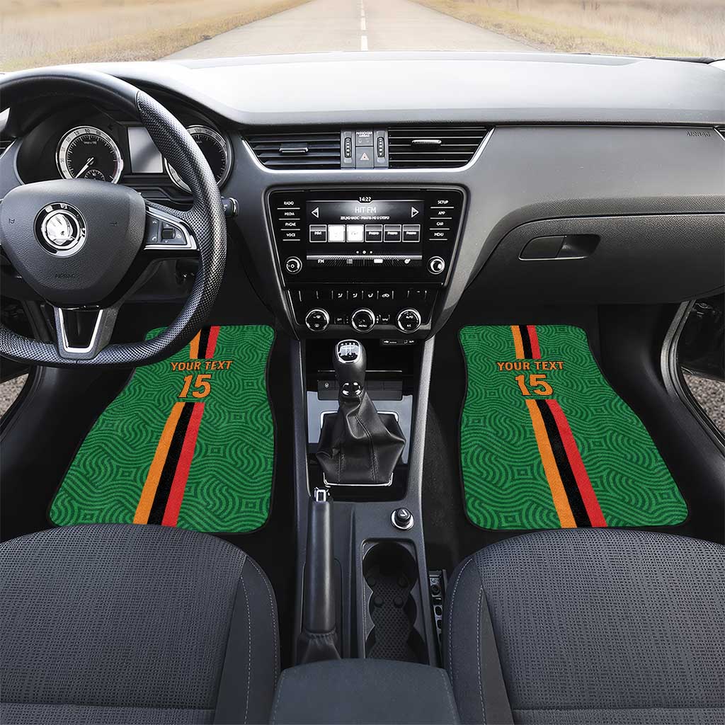 Custom Zambia Football Car Mats Go Chipolopolo