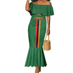 Custom Zambia Football Mermaid Dress Go Chipolopolo