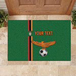 Custom Zambia Football Rubber Doormat Go Chipolopolo