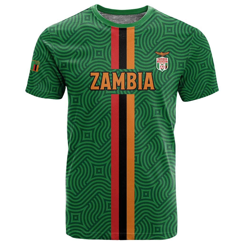 Custom Zambia Football T shirt Go Chipolopolo