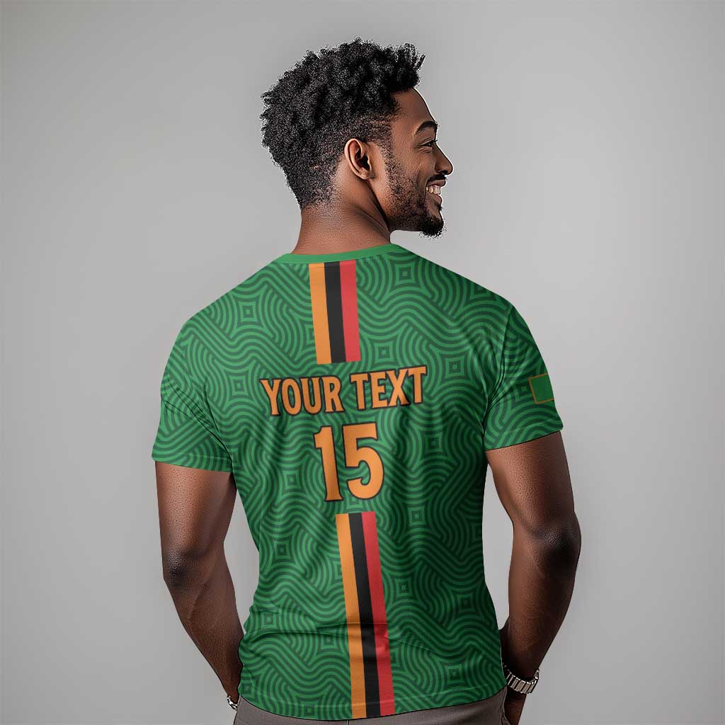 Custom Zambia Football T shirt Go Chipolopolo