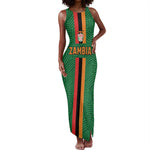 Custom Zambia Football Tank Maxi Dress Go Chipolopolo