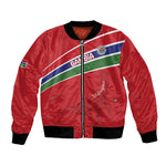 Custom Gambia Football Bomber Jacket Scorpions Never Die
