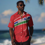 Custom Gambia Football Hawaiian Shirt Scorpions Never Die