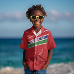 Custom Gambia Football Kid Hawaiian Shirt Scorpions Never Die