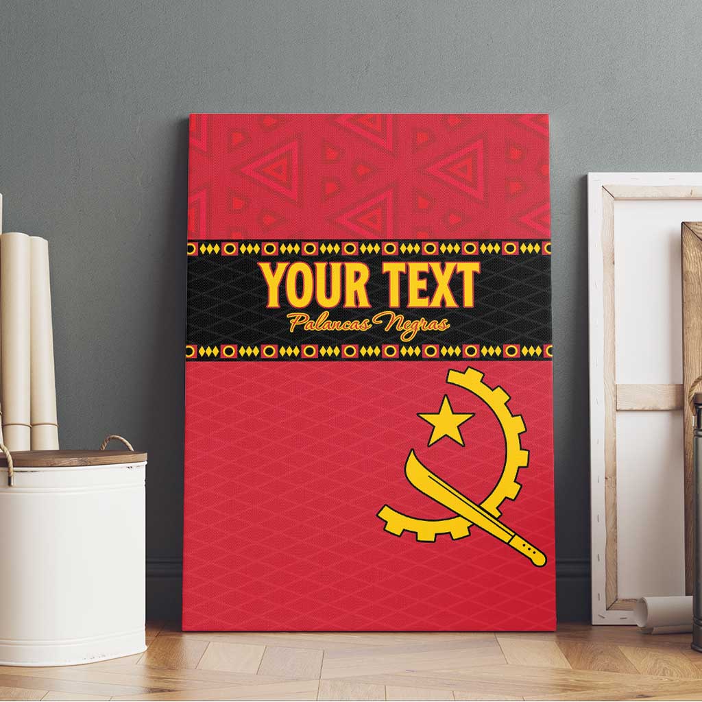 Custom Angola Football Canvas Wall Art Viva Palancas Negras