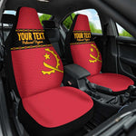 Custom Angola Football Car Seat Cover Viva Palancas Negras