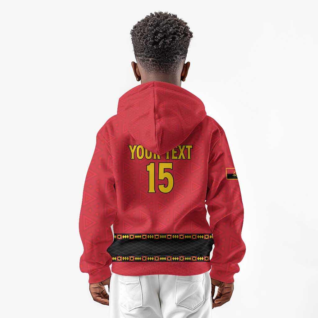 Custom Angola Football Kid Hoodie Viva Palancas Negras